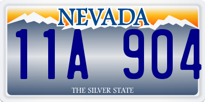 NV license plate 11A904