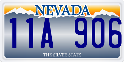 NV license plate 11A906