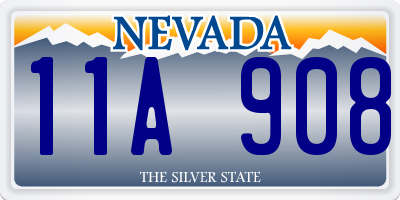 NV license plate 11A908