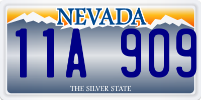 NV license plate 11A909