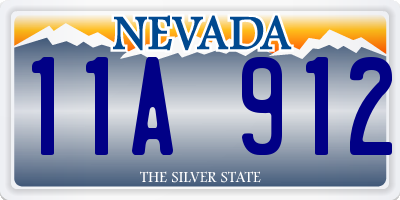 NV license plate 11A912