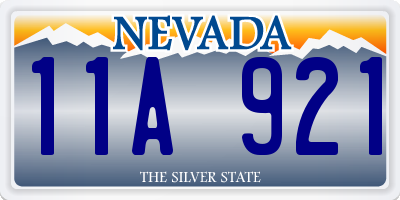 NV license plate 11A921