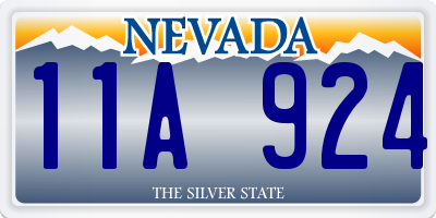 NV license plate 11A924