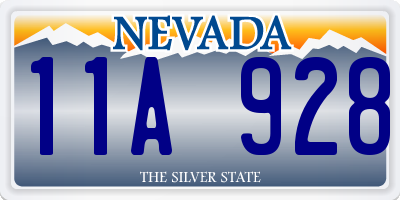 NV license plate 11A928