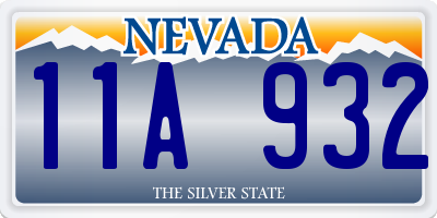 NV license plate 11A932