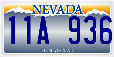 NV license plate 11A936