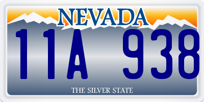 NV license plate 11A938