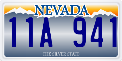NV license plate 11A941