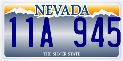 NV license plate 11A945