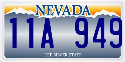 NV license plate 11A949