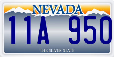 NV license plate 11A950
