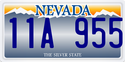 NV license plate 11A955