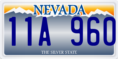 NV license plate 11A960