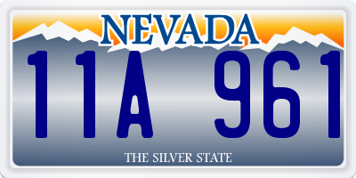 NV license plate 11A961