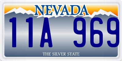 NV license plate 11A969