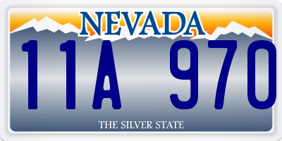 NV license plate 11A970