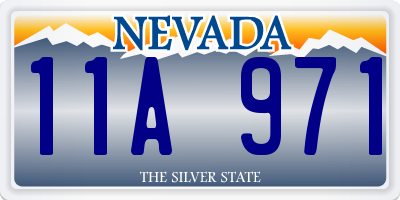 NV license plate 11A971