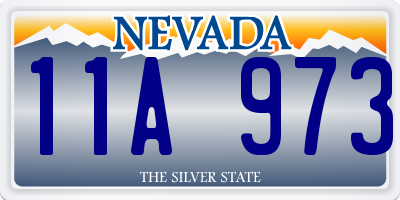 NV license plate 11A973