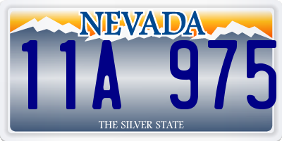 NV license plate 11A975