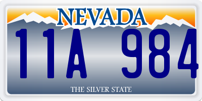 NV license plate 11A984