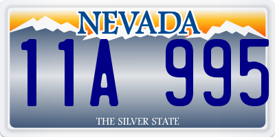 NV license plate 11A995