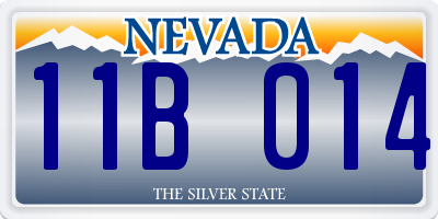 NV license plate 11B014
