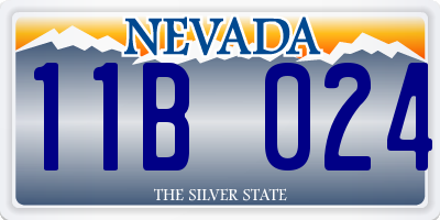 NV license plate 11B024