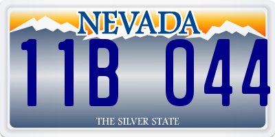NV license plate 11B044