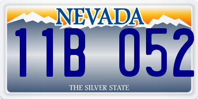 NV license plate 11B052