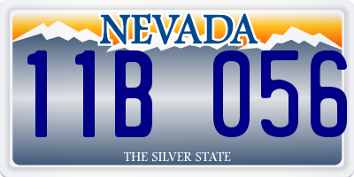 NV license plate 11B056