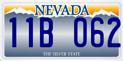 NV license plate 11B062