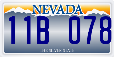 NV license plate 11B078