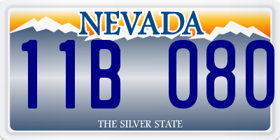 NV license plate 11B080