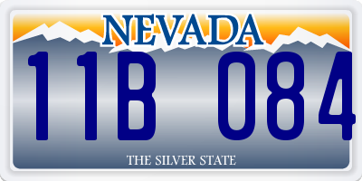 NV license plate 11B084
