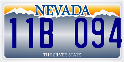 NV license plate 11B094