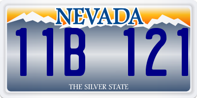 NV license plate 11B121