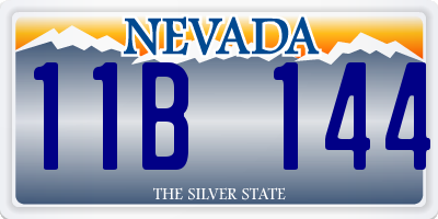 NV license plate 11B144