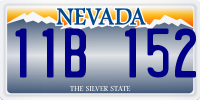 NV license plate 11B152