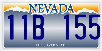NV license plate 11B155