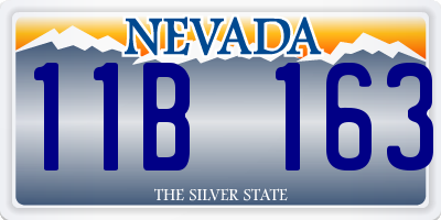 NV license plate 11B163