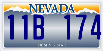NV license plate 11B174
