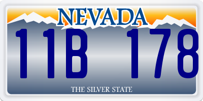 NV license plate 11B178