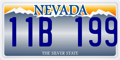 NV license plate 11B199
