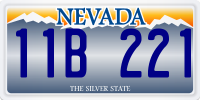 NV license plate 11B221