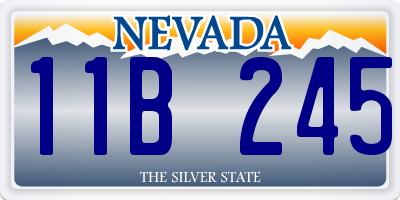 NV license plate 11B245