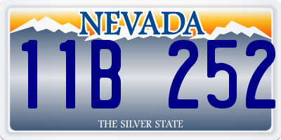 NV license plate 11B252