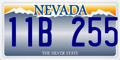 NV license plate 11B255
