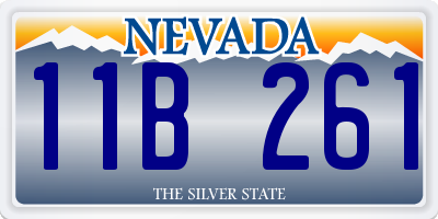 NV license plate 11B261