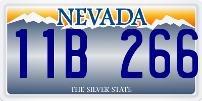 NV license plate 11B266