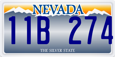 NV license plate 11B274